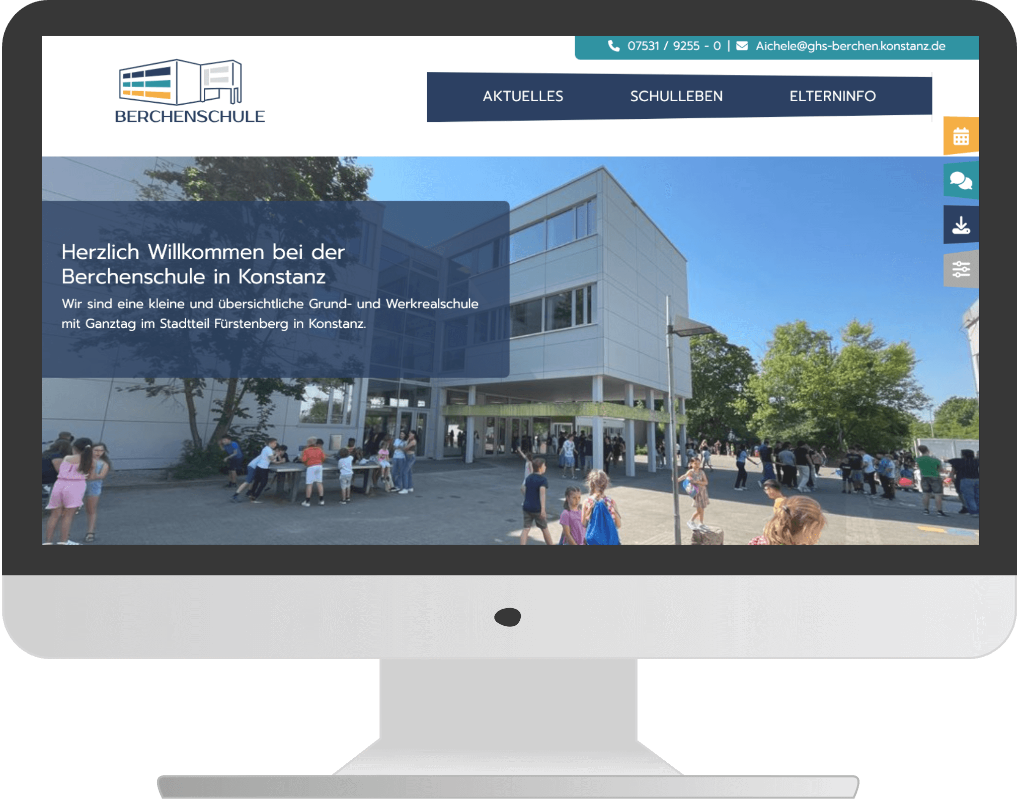 Berchenschule Konstanz – neue Webseite