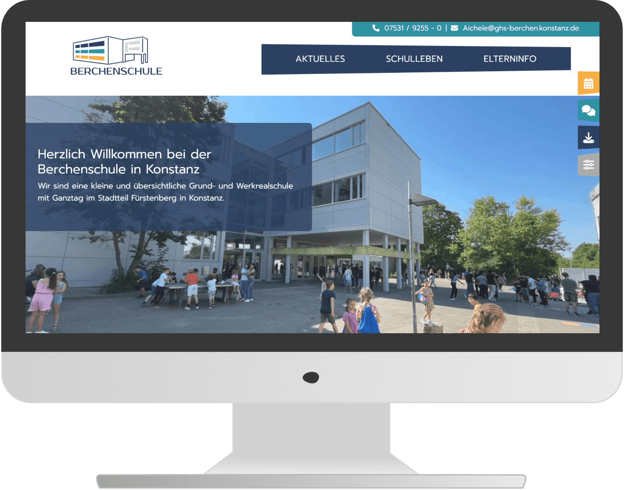Berchenschule Konstanz – neue Webseite