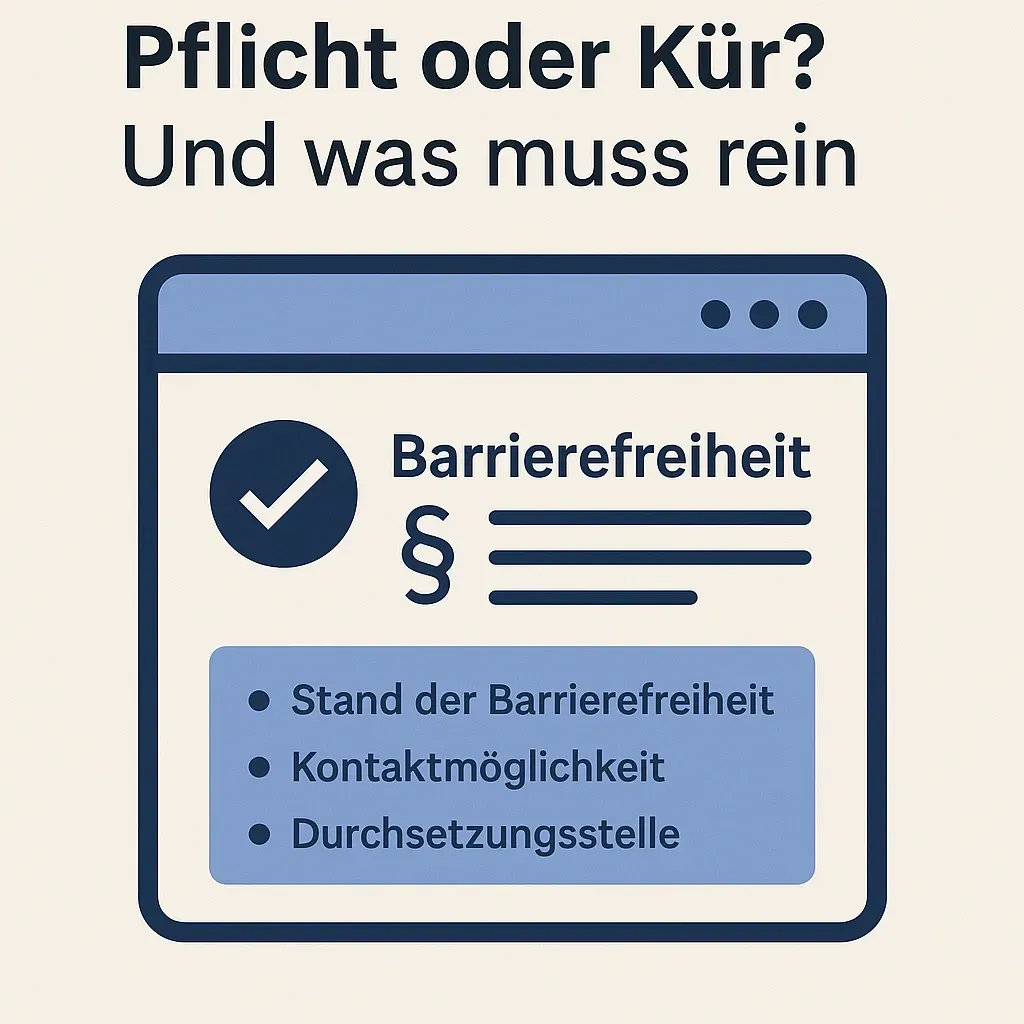 Barrierefreiheitserklärung – Pflicht oder Kür? Und was muss rein?